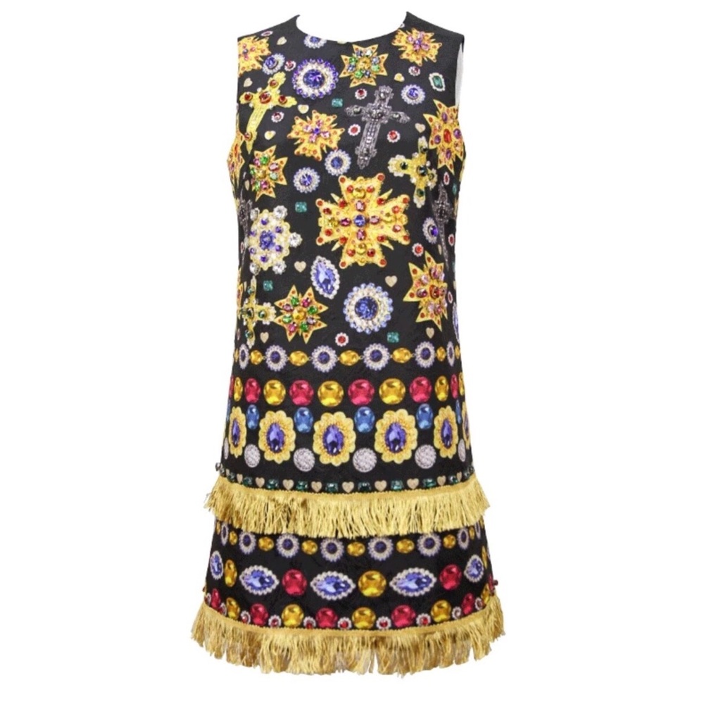🆕 The LORUDA Bejeweled Fringe Dress - Picture 3 of 8